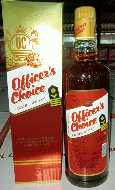 Officer's Choice Bottle + Box