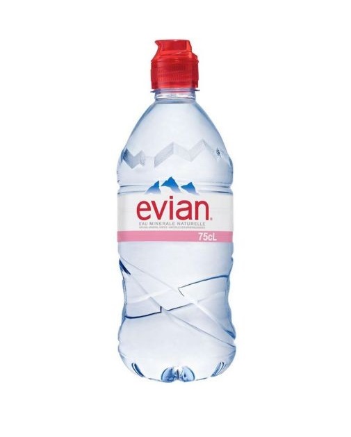 Evian © Mineral Water 6x750ML Sportscap