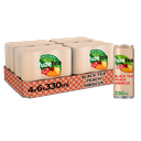 Fuze Tea Black Tea Peach Hibiscus Blik 4 x 6 x 0.33L