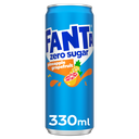 Fanta Pineapple And Grapefruit Zero Sugar Blik 4 x 6 x 0.33L