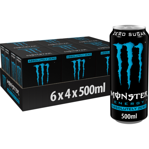 Monster Absolutely Zero Blik 6 x 4 x 0.5L