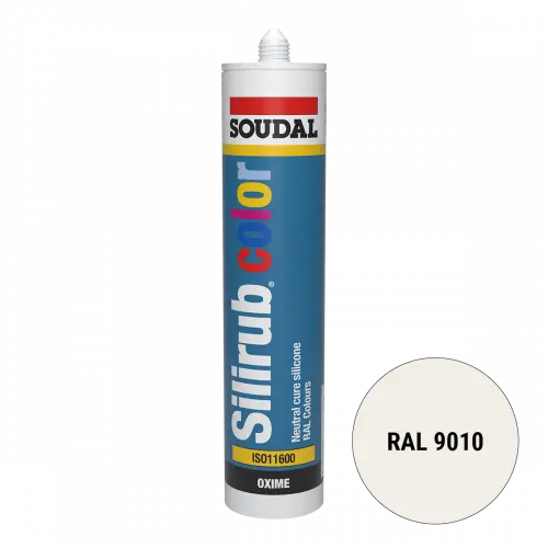 Soudal siliconenkit RAL 9010 wit 300ml  Geblokkeerd 