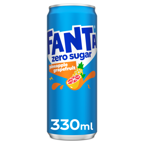 Fanta Pineapple And Grapefruit Zero Sugar Blik 4 x 6 x 0.33L